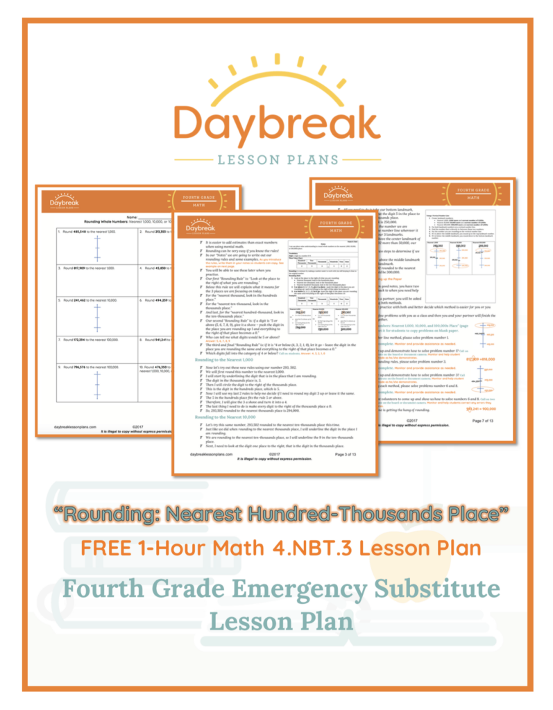 Free 4th Grade Lesson Plans Daybreak Lessons Printable Lesson Plans