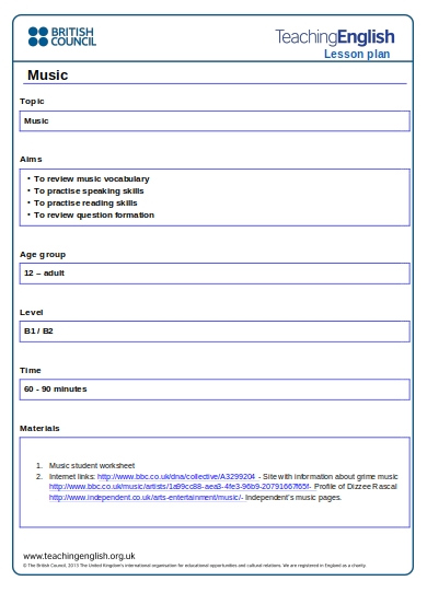 10 Best Music Lesson Plan Examples Templates Download Now Examples