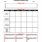 10 Sample Preschool Lesson Plans Sample Templates