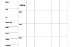 11 Printable Preschool Lesson Plan Templates Free PDF Word Format