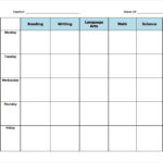 11 Sample Blank Lesson Plans Sample Templates