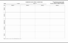 30 Weekly Lesson Plan Template Elementary In 2020 Teacher Plan Book