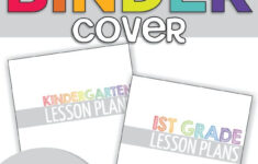 4 Free Teacher Planning Binder Covers printable KindergartenWorks