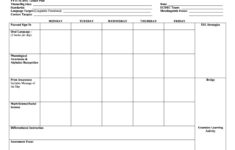 44 FREE Lesson Plan Templates Common Core Preschool Weekly