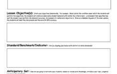 44 FREE Lesson Plan Templates Common Core Preschool Weekly