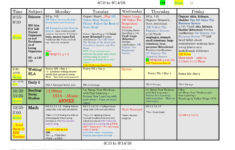 4th Fourth Grade Lesson Plan Template One Week One Page Glance Of All