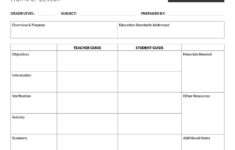 5 Free Lesson Plan Templates Examples Lucidpress