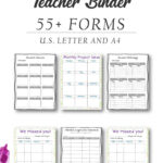 67 Lesson Plan Templates 60 Fun Binder Covers 55 Editable Classroom