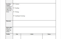 7 Lesson Plan Samples Sample Templates