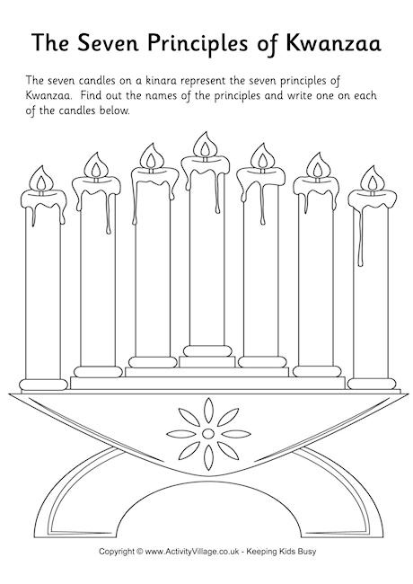 7 Principles Of Kwanzaa Worksheet