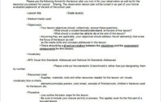 Art Lesson Plan Template 10 Free Word PDF Documents Download Free