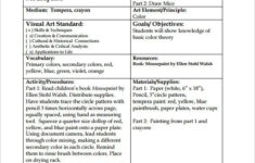 Art Lesson Plan Template 10 Free Word PDF Documents Download Free