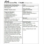 Art Lesson Plan Template 12 Free PSD Word Format Download Free