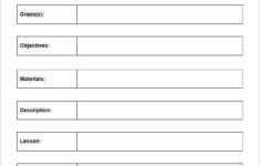 Blank Lesson Plan Template 3 Free Word Documents Download Free