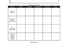 Blank Preschool Lesson Plan Templates At Allbusinesstemplates