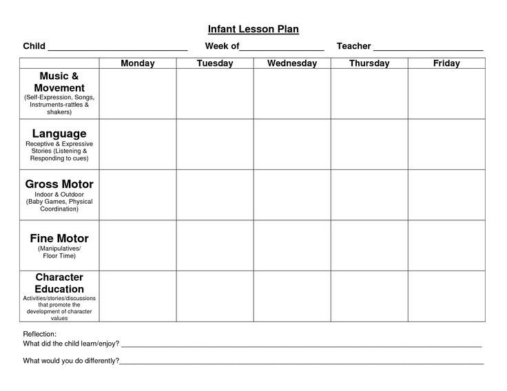 Child Care Lesson Plan Templates Google Search Lesson Plans For 