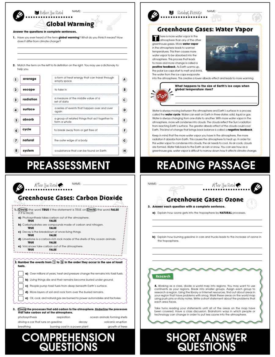 Climate Change Causes Grades 5 To 8 EBook Lesson Plan CCP 