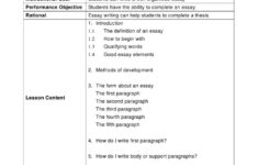 Crystal How To Write An Essay Lesson Plan With Images Writing