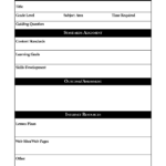 Daily Lesson Plan Template Fotolip