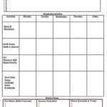 Daycare Weekly Lesson Plan Template Calendar Template Printable