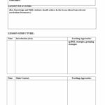 Download Unit Plan Template 11 Lesson Plan Template Free Editable