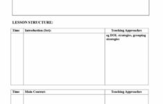 Download Unit Plan Template 11 Lesson Plan Template Free Editable