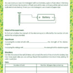 Experimenting With Electromagnets Printable Science Worksheets 6th