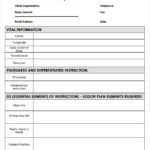 FREE 10 Sample Blank Lesson Plan Templates In PDF