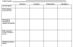 FREE 10 Sample Blank Lesson Plan Templates In PDF