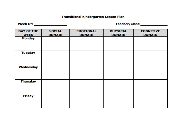 FREE 10 Sample Blank Lesson Plan Templates In PDF