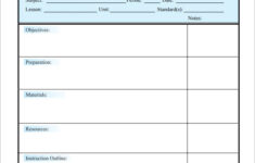FREE 8 Sample Lesson Plan Templates In PDF MS Word