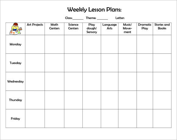 FREE 8 Weekly Lesson Plan Samples In Google Docs MS Word Pages PDF