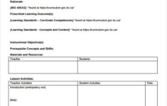 FREE 9 Sample Teacher Lesson Plan Templates In PDF MS Word Excel