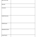 Free Lesson Plan Templates 20 Word PDF Format Download All Form