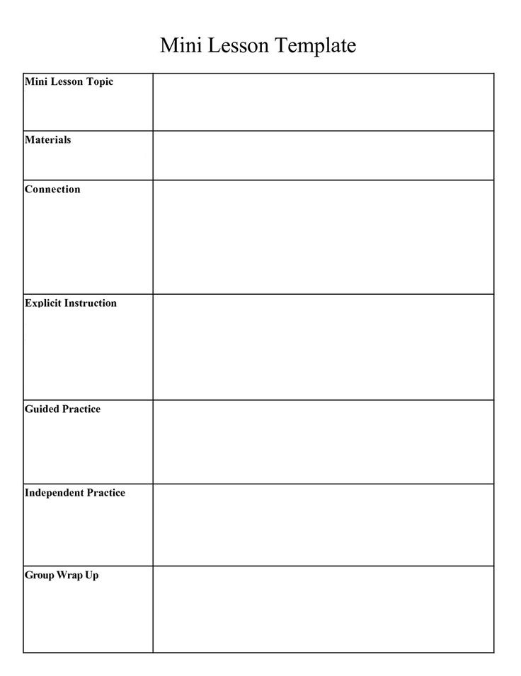 Free Lesson Plan Templates 20 Word PDF Format Download All Form 