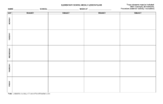Free Printable Blank Lesson Plan Template Lesson Plan Template Free