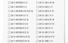 FREE Printable Miracles Of Jesus Daily Bible Reading Plan For Kids