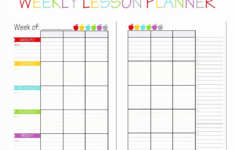 Free Printables For Teachers K5 Worksheets Weekly Lesson Plan