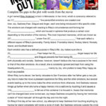 Inside Out Movie Worksheet In Depth B1 Emotions Worksheet Inside Out