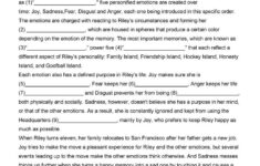 Inside Out Movie Worksheet In Depth B1 Emotions Worksheet Inside Out