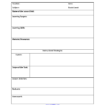 Instructional Strategies Lesson Plan Template Lesson Plan Template