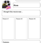 IPad Graphic Organizer My Movie Review Plain IPad Pages Template