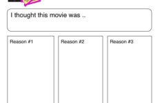 IPad Graphic Organizer My Movie Review Plain iPad Pages Template