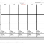 Kindergarten Common Core Weekly Lesson Plan Template W Drop Down Lists