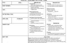 Lesson Plan Format Free Small Medium And Large Images Guided