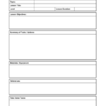 LESSON PLAN FORMAT Teacher Lesson Plans Template Lesson Plan