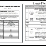 Lesson Plan Template For Substitute Teacher Printable Schedule Template