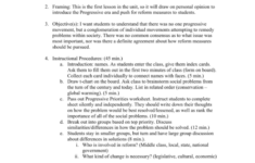 Lesson Plans On The Progressive Era