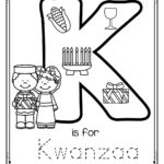 Letter K Is For Kwanzaa Trace And Color Printable FREE FREE Alphabet