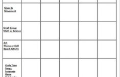 Montessori Lesson Plans Template Business